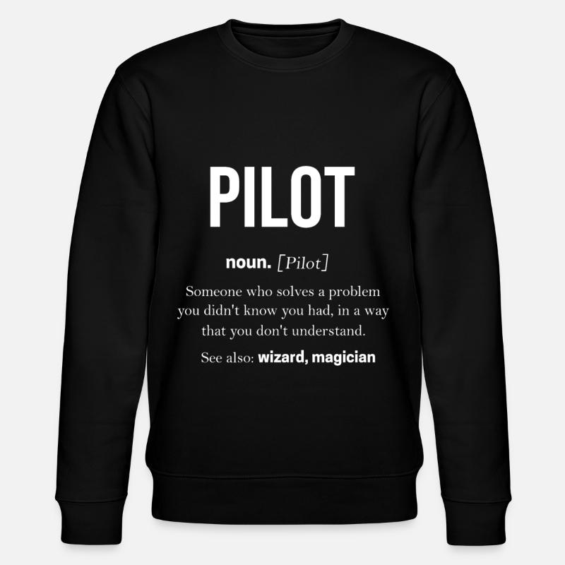 Pilot - Stanley/Stella Unisex Bio-Sweatshirt CHANGER  - Schwarz