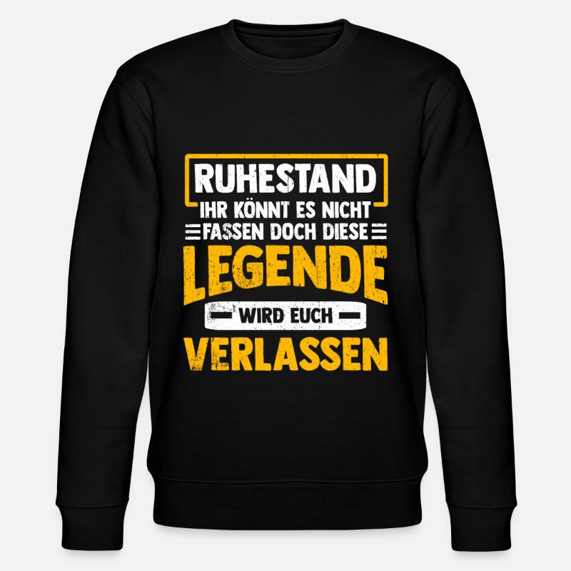 Rentner - Stanley/Stella Unisex Bio-Sweatshirt CHANGER  - Schwarz