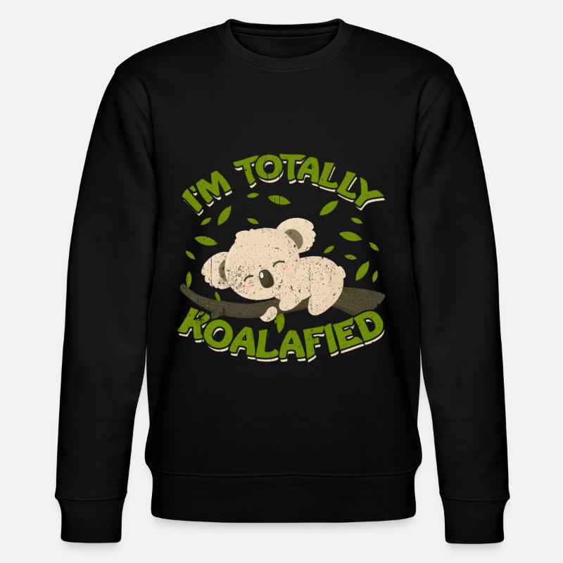 Koala - Stanley/Stella Unisex Bio-Sweatshirt CHANGER  - Schwarz