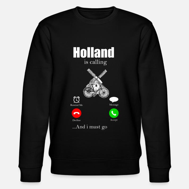 Pays-Bas - Sweat bio CHANGER Stanley/Stella Unisexe - noir