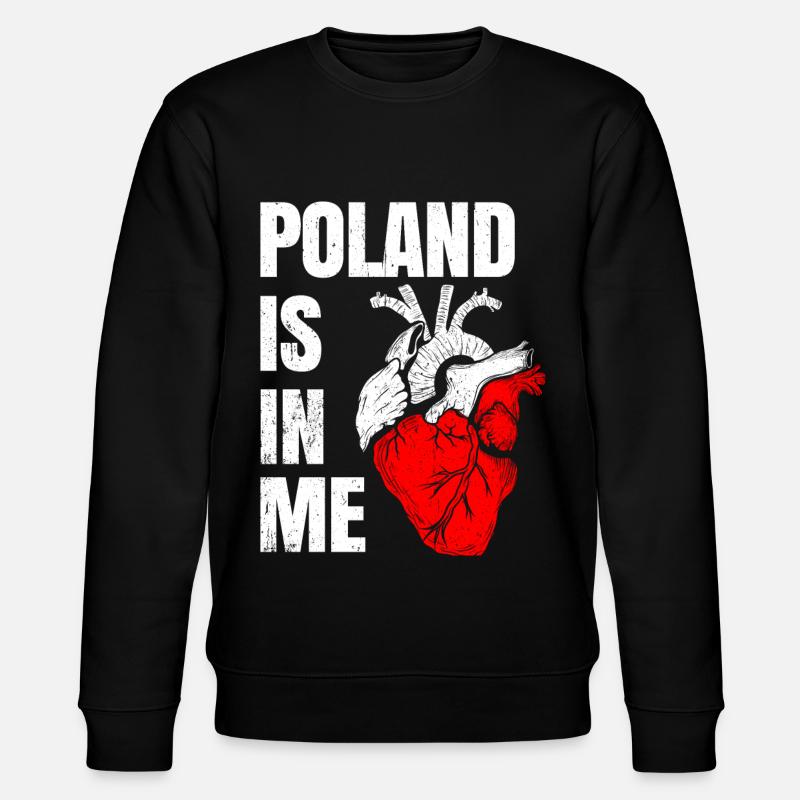 Pologne - Sweat bio CHANGER Stanley/Stella Unisexe - noir