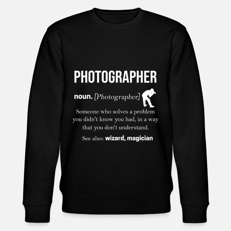 Fotograf - Stanley/Stella Unisex Bio-Sweatshirt CHANGER  - Schwarz