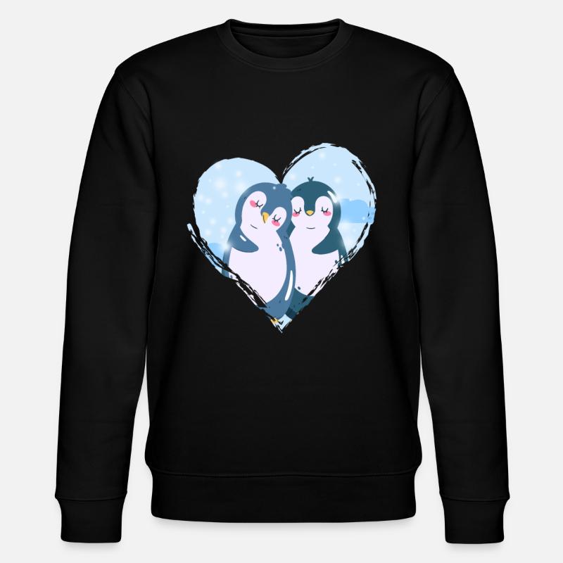 Pinguin - Stanley/Stella Unisex Bio-Sweatshirt CHANGER  - Schwarz