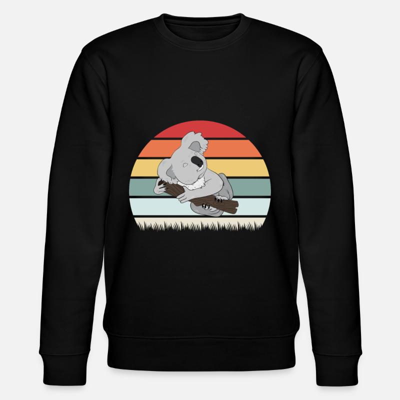 Koala - Stanley/Stella Unisex Bio-Sweatshirt CHANGER  - Schwarz