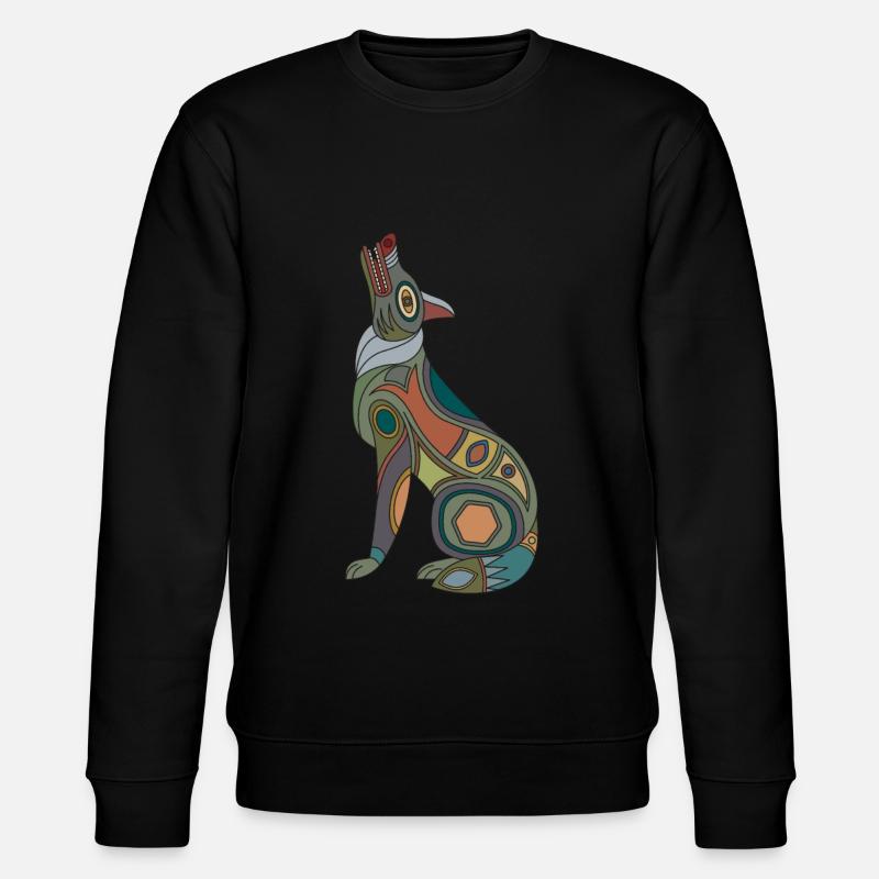 Loup Signes du zodiaque Amérindiens - Sweat bio CHANGER Stanley/Stella Unisexe - noir