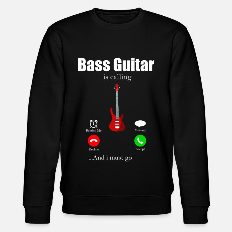 Bassist - Stanley/Stella Unisex Bio-Sweatshirt CHANGER  - Schwarz