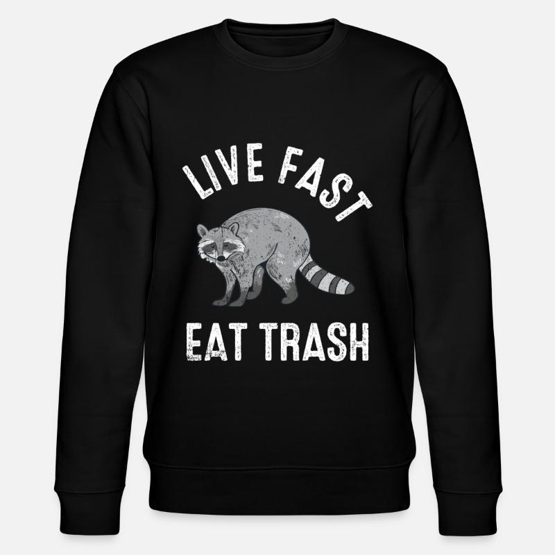 Waschbär - Stanley/Stella Unisex Bio-Sweatshirt CHANGER - Schwarz