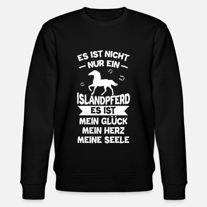 Islandpferd - Stanley/Stella Unisex Bio-Sweatshirt CHANGER  - Schwarz