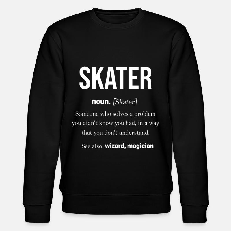Skateboard - Sweat bio CHANGER Stanley/Stella Unisexe - noir
