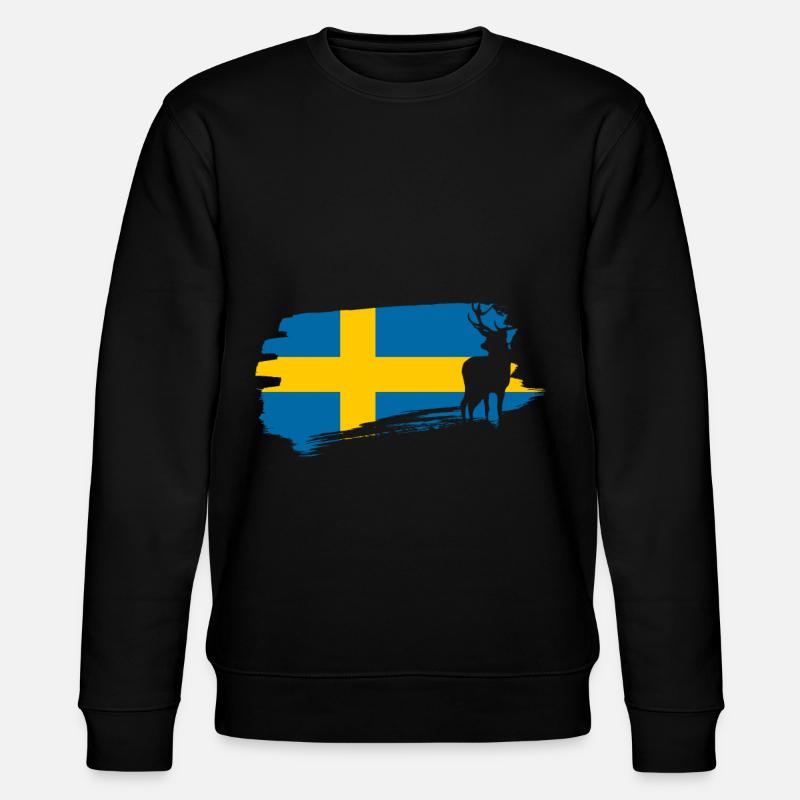 Schweden - Stanley/Stella Unisex Bio-Sweatshirt CHANGER  - Schwarz