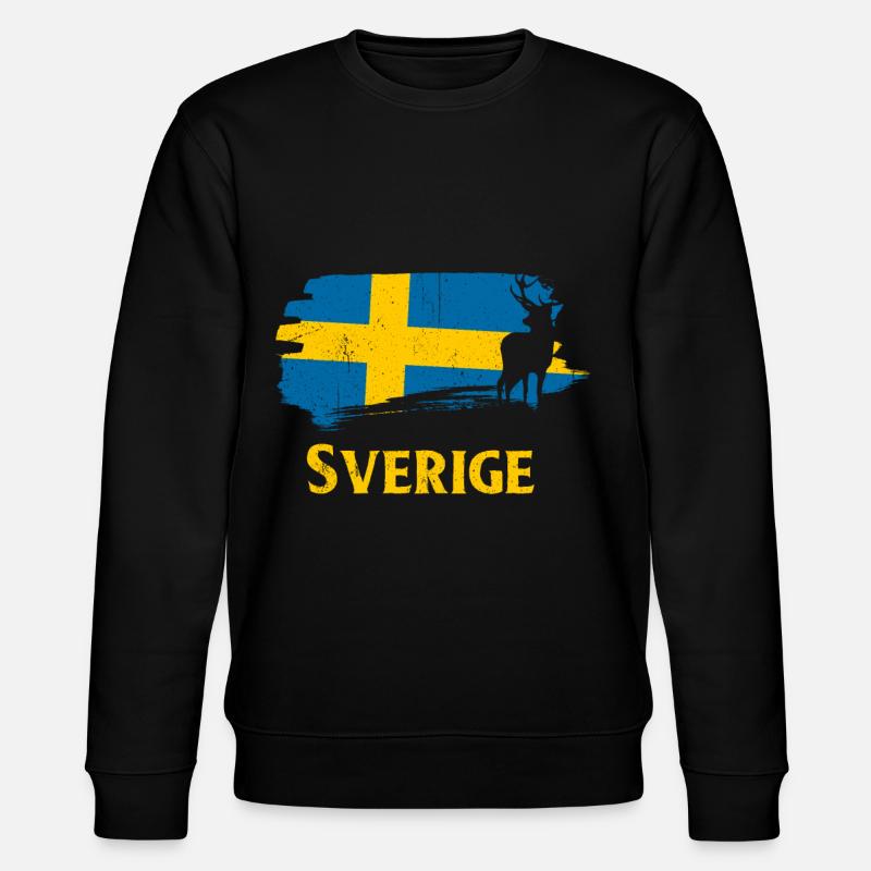 Schweden - Stanley/Stella Unisex Bio-Sweatshirt CHANGER - Schwarz