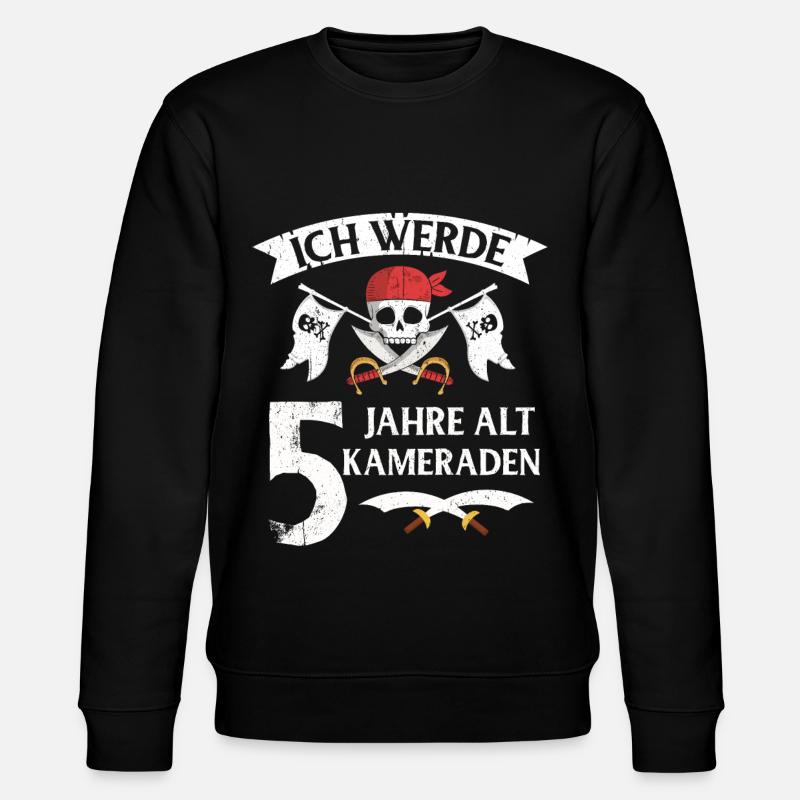 Pirat - Stanley/Stella Unisex Bio-Sweatshirt CHANGER - Schwarz
