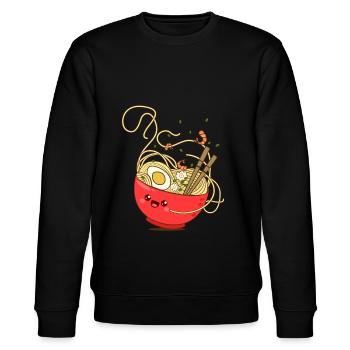 ramen - Stanley/Stella CHANGER Unisex Organic Sweatshirt - black - Front - Nik (191cm) & Marisol (170cm)