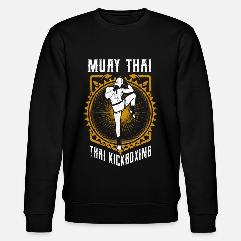 Muay Thai - Stanley/Stella Unisex Bio-Sweatshirt CHANGER  - Schwarz