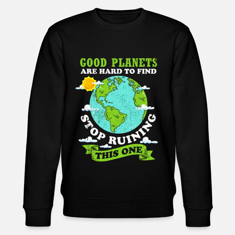 Klimawandel - Stanley/Stella Unisex Bio-Sweatshirt CHANGER  - Schwarz