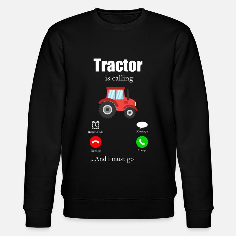 Traktor - Stanley/Stella Unisex Bio-Sweatshirt CHANGER  - Schwarz
