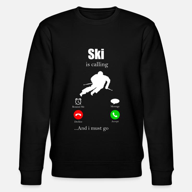 Ski - Sweat bio CHANGER Stanley/Stella Unisexe - noir