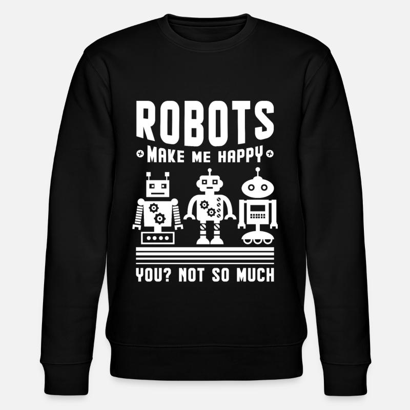 Robotic Robots - Stanley/Stella CHANGER Unisex Organic Sweatshirt - black