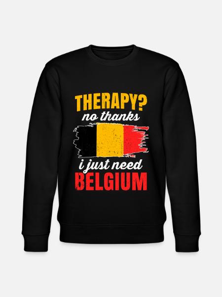 Belgium - Stanley/Stella CHANGER Unisex Organic Sweatshirt - black