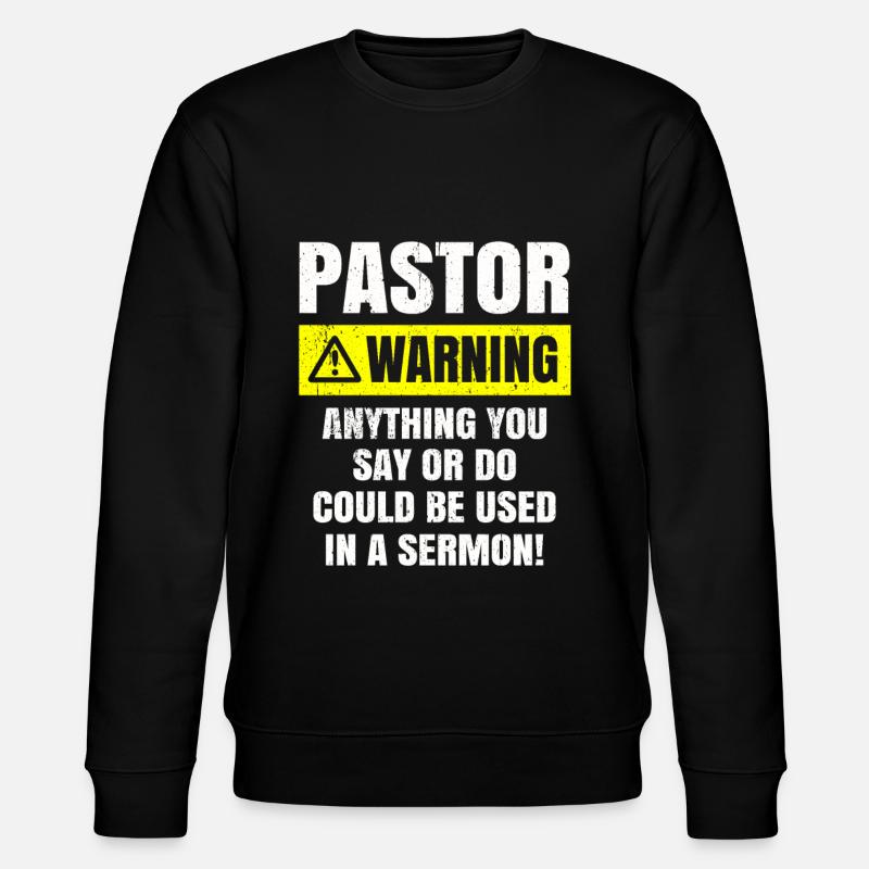 Pastor - Stanley/Stella Unisex Bio-Sweatshirt CHANGER  - Schwarz