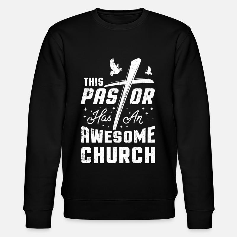 Pastor - Stanley/Stella Unisex Bio-Sweatshirt CHANGER  - Schwarz