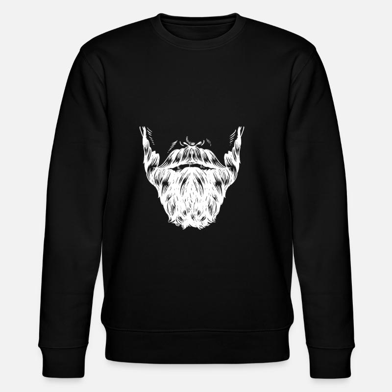 Bart Vollbart - Stanley/Stella Unisex Bio-Sweatshirt CHANGER  - Schwarz
