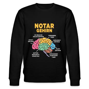Notar - Stanley/Stella Unisex Bio-Sweatshirt CHANGER  - Schwarz - Vorne - Nik (191cm) & Marisol (170cm)
