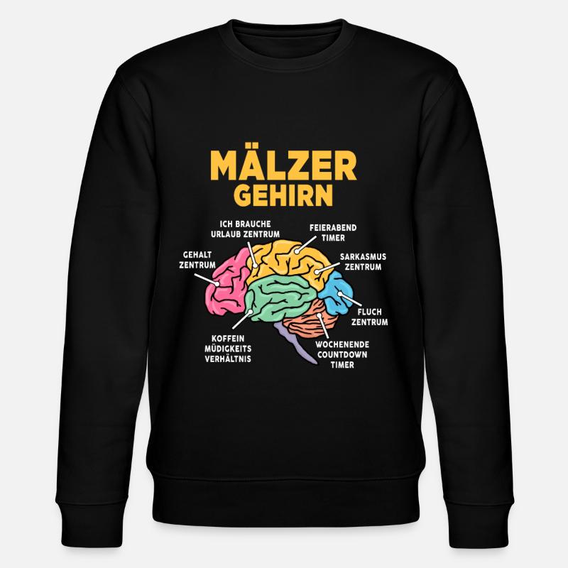 Mälzer - Stanley/Stella Unisex Bio-Sweatshirt CHANGER  - Schwarz