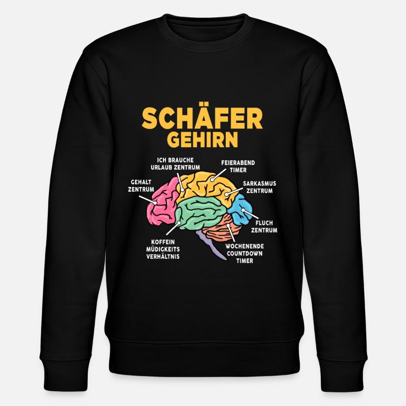 Schäfer - Stanley/Stella Unisex Bio-Sweatshirt CHANGER  - Schwarz