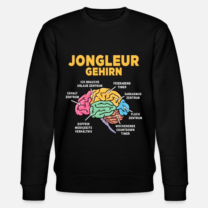 Jongleur - Stanley/Stella Unisex Bio-Sweatshirt CHANGER  - Schwarz