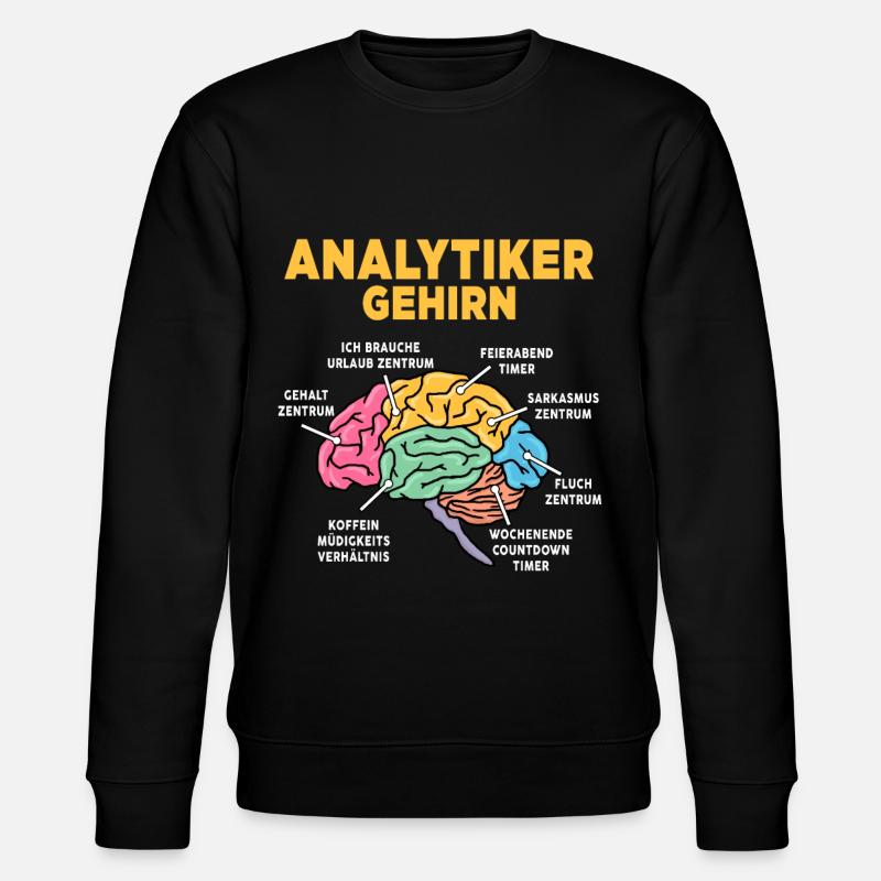 Analytiker - Stanley/Stella Unisex Bio-Sweatshirt CHANGER  - Schwarz