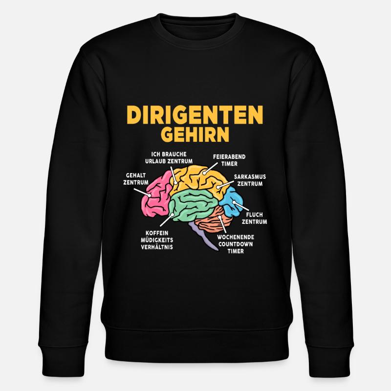 Dirigenten - Stanley/Stella Unisex Bio-Sweatshirt CHANGER  - Schwarz