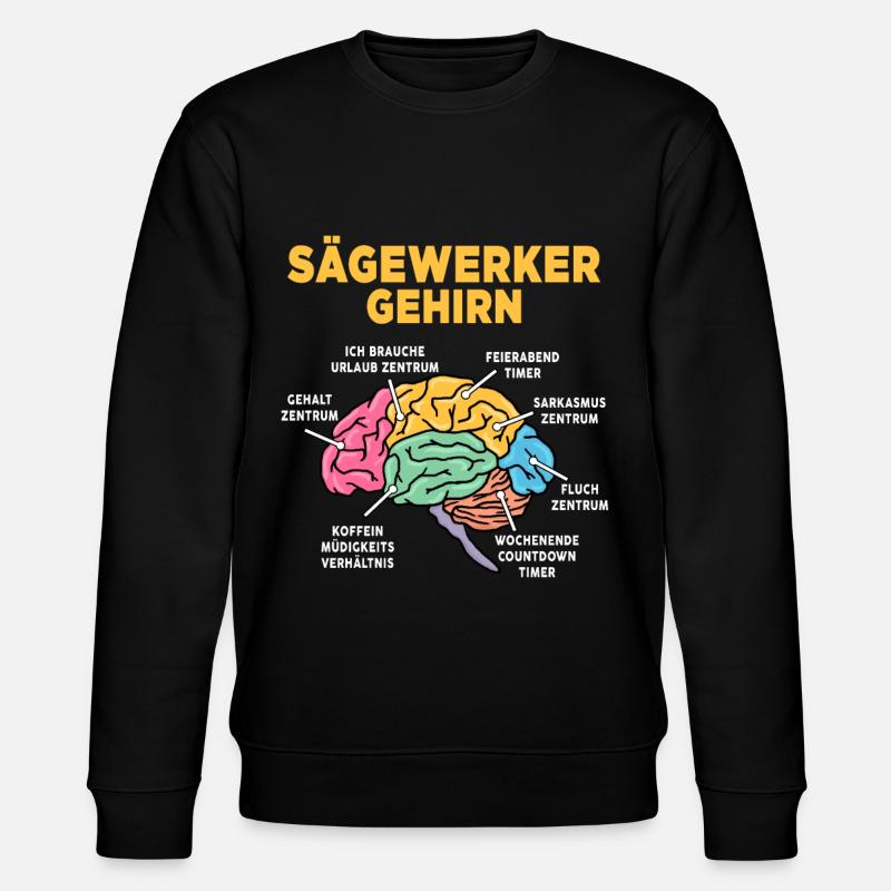 Sägewerker - Stanley/Stella Unisex Bio-Sweatshirt CHANGER  - Schwarz