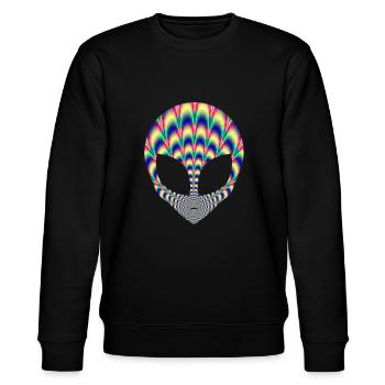 Alien - Stanley/Stella Unisex Bio-Sweatshirt CHANGER  - Schwarz - Vorne - Nik (191cm) & Marisol (170cm)