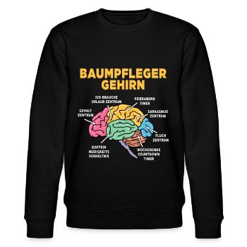 Baumpfleger - Stanley/Stella Unisex Bio-Sweatshirt CHANGER  - Schwarz - Vorne - Nik (191cm) & Marisol (170cm)