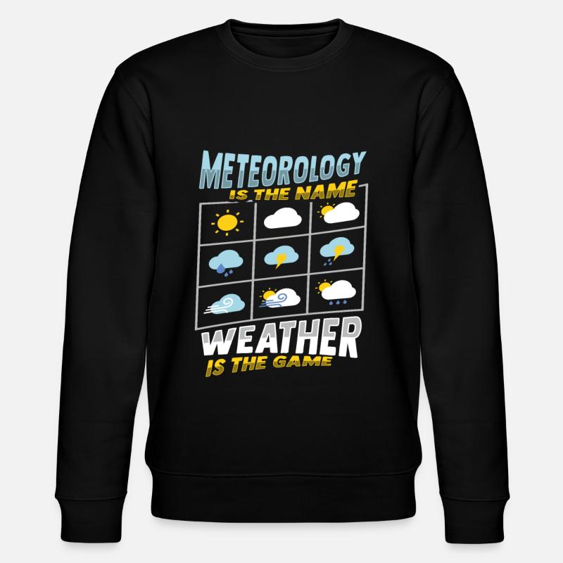 Meteorologe Wettervorhersage - Stanley/Stella Unisex Bio-Sweatshirt CHANGER - Schwarz