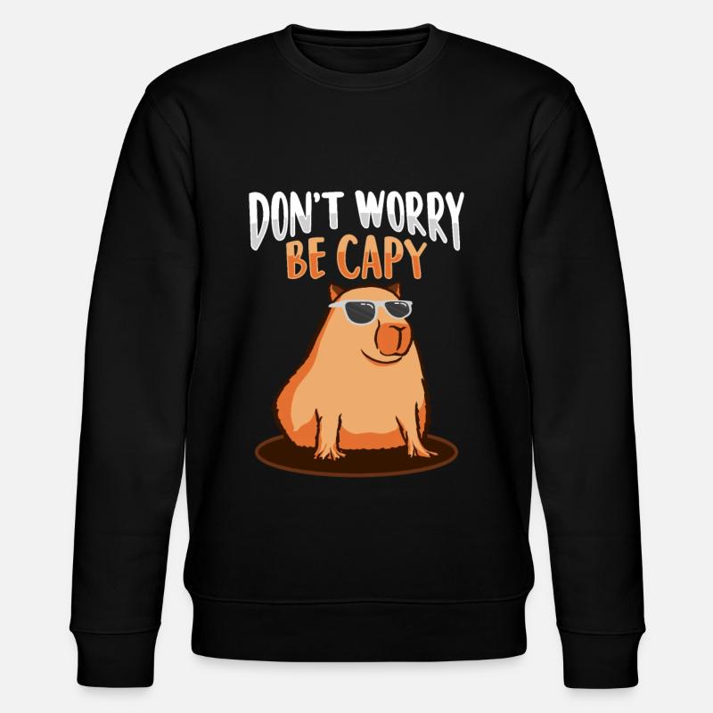 Capybara - Stanley/Stella CHANGER Unisex Organic Sweatshirt - black