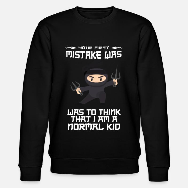 Ninja - Stanley/Stella Unisex Bio-Sweatshirt CHANGER  - Schwarz