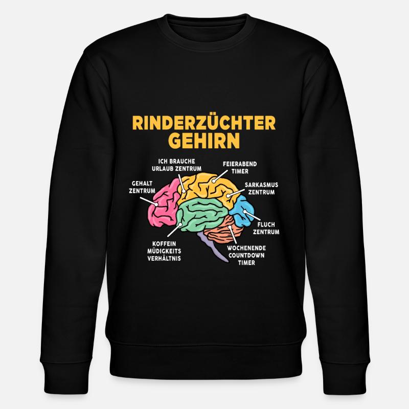 Rinderzüchter - Stanley/Stella Unisex Bio-Sweatshirt CHANGER  - Schwarz