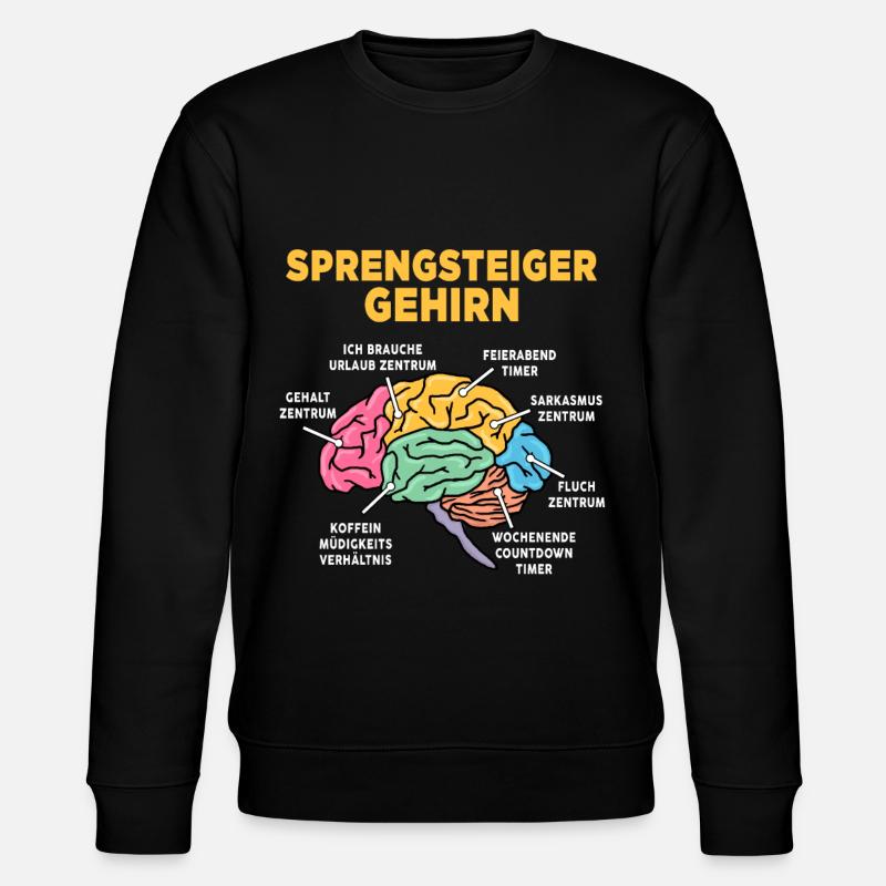 Sprengsteiger - Stanley/Stella Unisex Bio-Sweatshirt CHANGER  - Schwarz