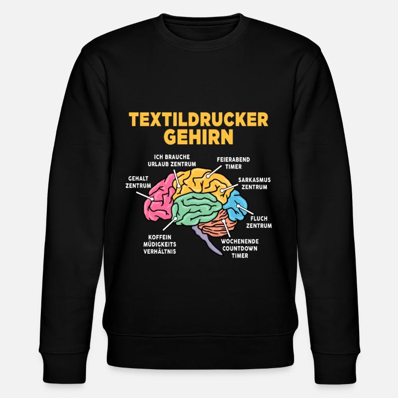 Textildrucker - Stanley/Stella Unisex Bio-Sweatshirt CHANGER  - Schwarz
