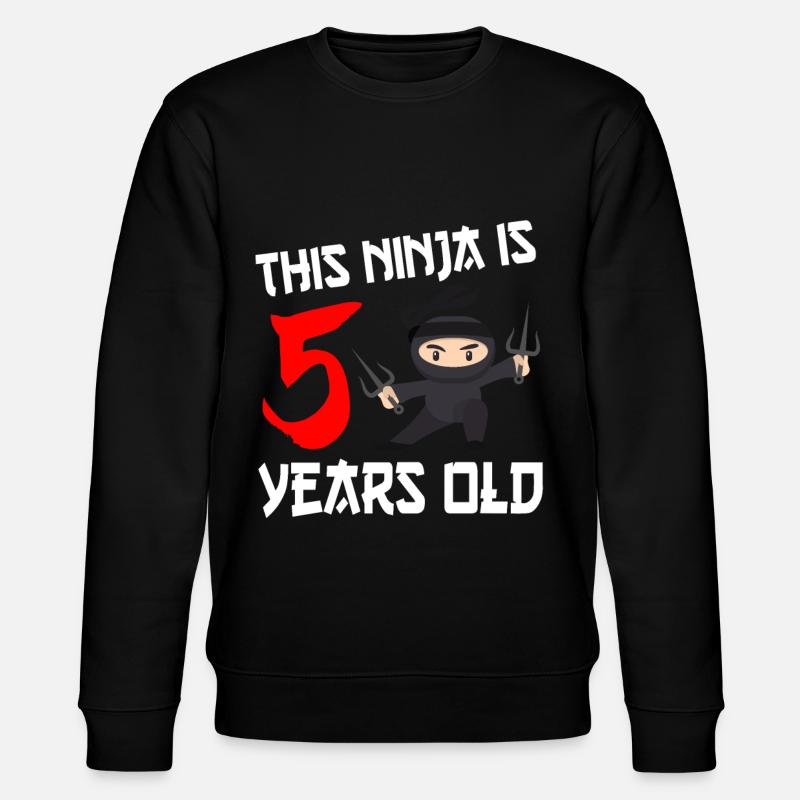 Ninja 5ème anniversaire - Sweat bio CHANGER Stanley/Stella Unisexe - noir