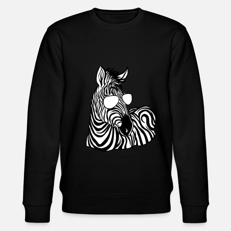 Zebra - Stanley/Stella Unisex Bio-Sweatshirt CHANGER  - Schwarz