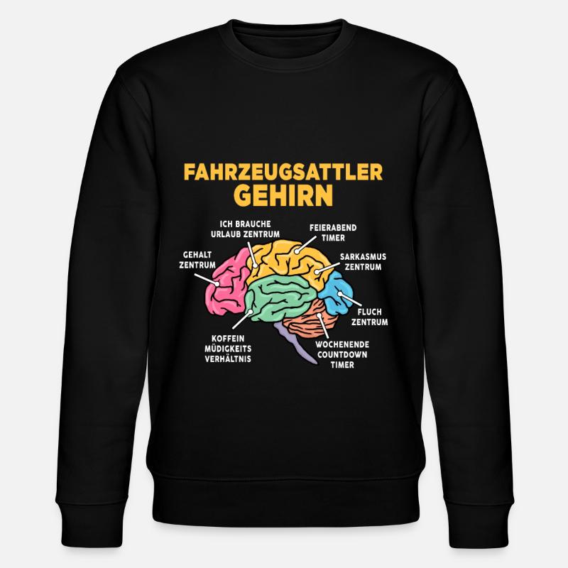 Fahrzeugsattler - Stanley/Stella Unisex Bio-Sweatshirt CHANGER  - Schwarz