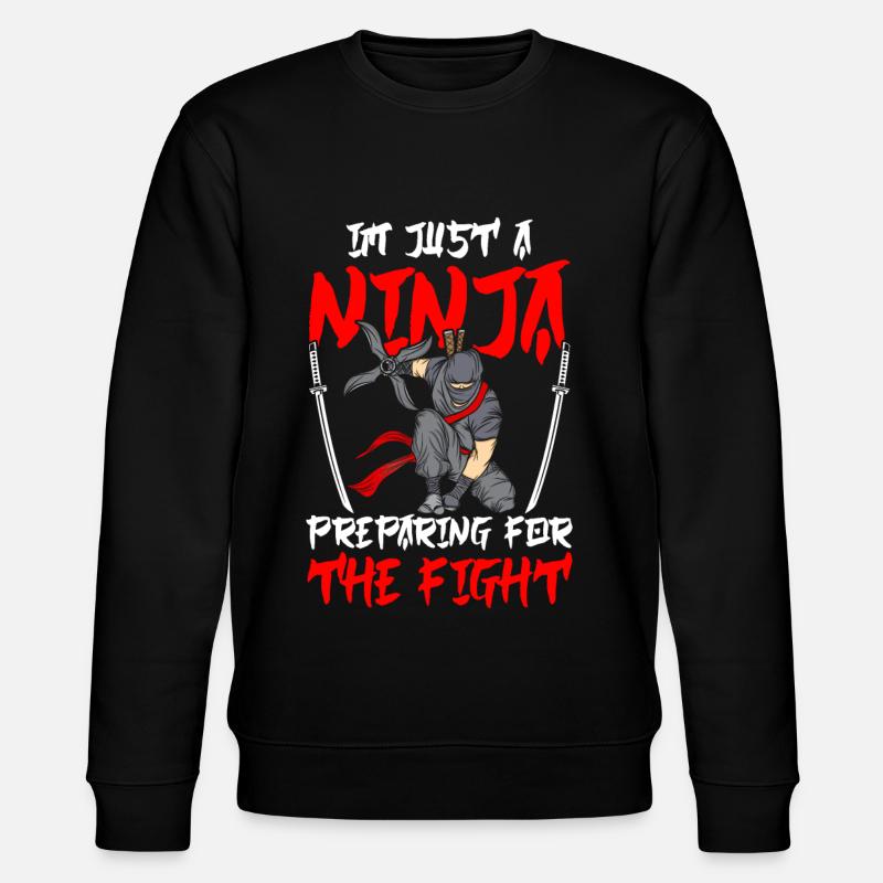 Ninja - Stanley/Stella Unisex Bio-Sweatshirt CHANGER  - Schwarz