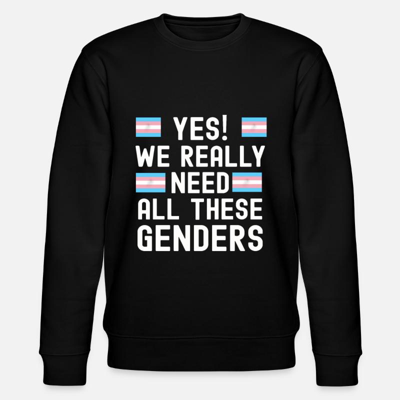 Transgender - Stanley/Stella Unisex Bio-Sweatshirt CHANGER  - Schwarz