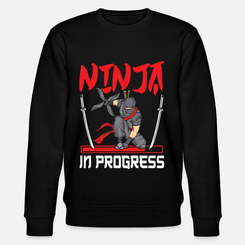 Ninja - Stanley/Stella Unisex Bio-Sweatshirt CHANGER  - Schwarz