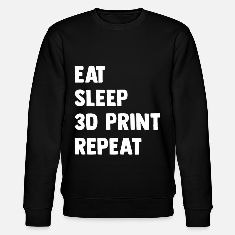 3d Drucker Geschenk für Nerd Hobby Druckmaschine - Stanley/Stella Unisex Bio-Sweatshirt CHANGER  - Schwarz