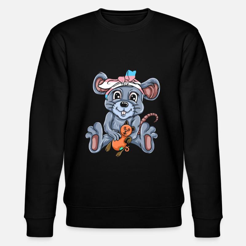 Maus - Stanley/Stella Unisex Bio-Sweatshirt CHANGER  - Schwarz