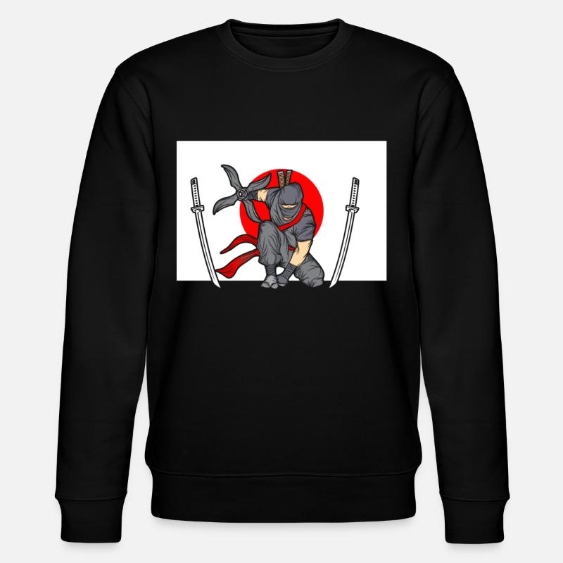 Ninja - Stanley/Stella Unisex Bio-Sweatshirt CHANGER  - Schwarz